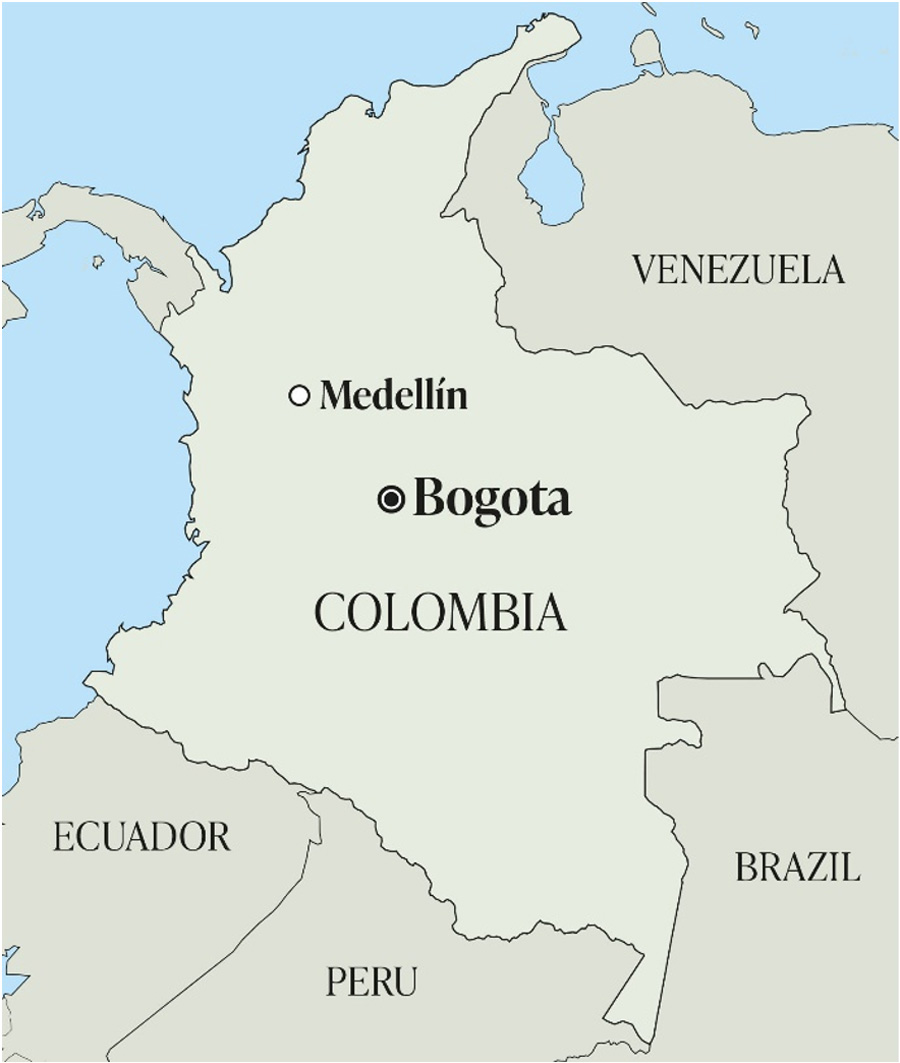 Medellín, Colombia’s lively second city, unfolds across the lush Aburrá Valley, surrounded by the towering peaks of the Andes.